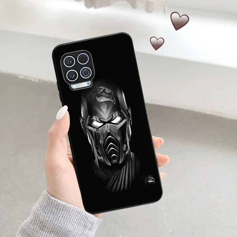 Фото Матовые чехлы для телефонов Motorola Moto G31 G50 G30 G51 G60 G71 G22 G32 G52 G72 G53 G73 G9 Plus Mortal Kombat, черный мягкий чехол №5