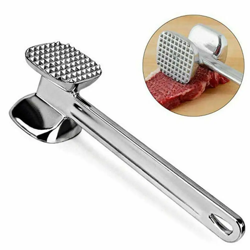 Meat Tenderizer Hammer Mallet Tool For Pounding Beef Steak Chicken Pork Aluminum Alloy Meat Hammer Kitchen Tool P5M4