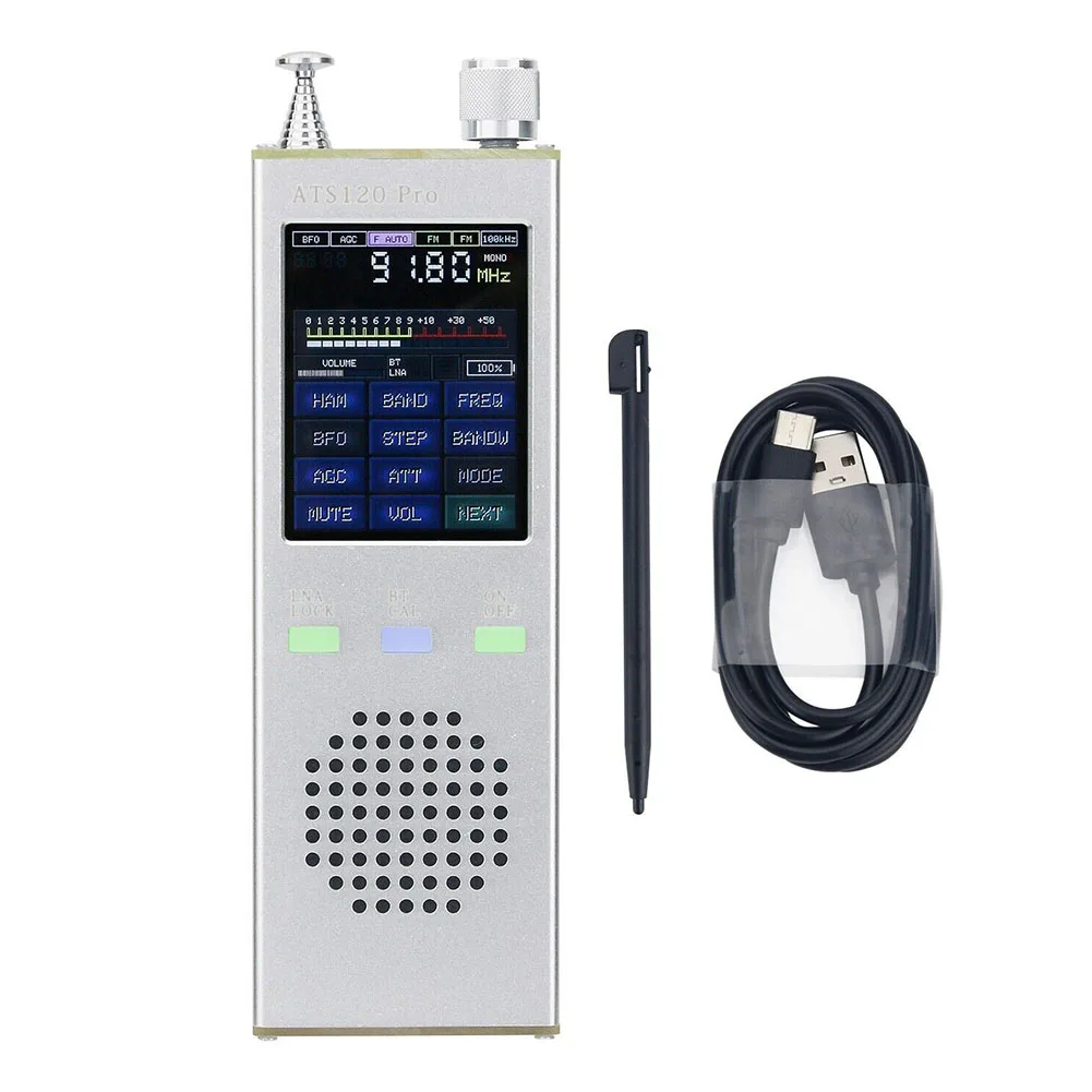 USB декодер ATS120Pro V4 1x SI4732 FM SSB AM LSB совместимый с прошивкой 4 1X сенсорный экран дальнего действия прием