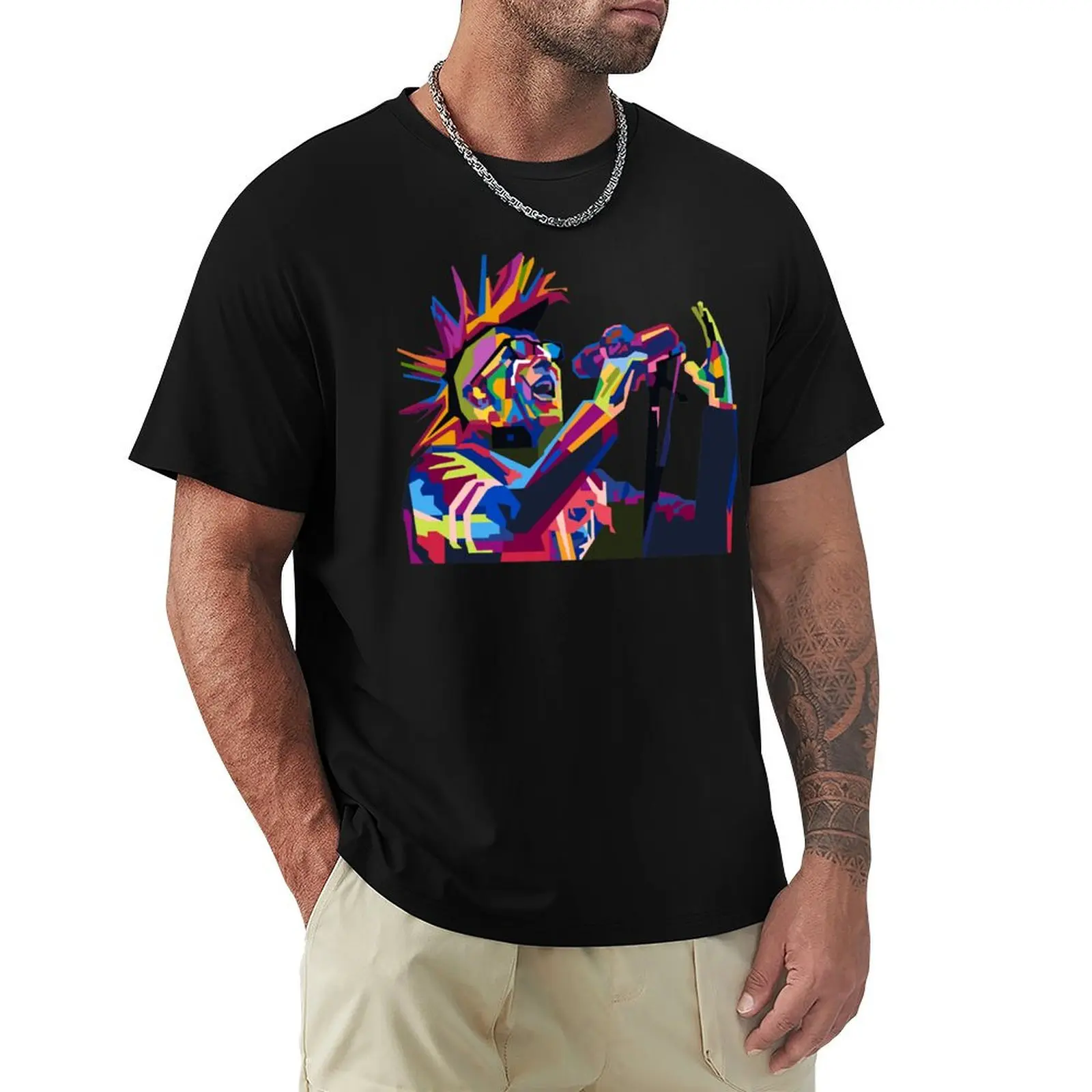Футболка с абстрактным геометрическим рисунком Maynard in WPAP, простые рубашки, футболка с рисунком, рубашка с изображением животного принца для мальчиков, мужская футболка на заказ