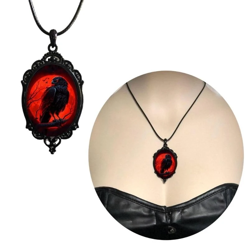 Black Bird Crow Photo Clabicle Chain Jewellery для женщин -веревка для женщин CHOKER CHOKER (art.: 3920d001aa561) - 3920d001aa561