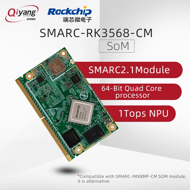 Встроенный модуль SMARC RK3568 Плата Android четырехъядерный 64-битный процессор Cortex-A55 Сом платы