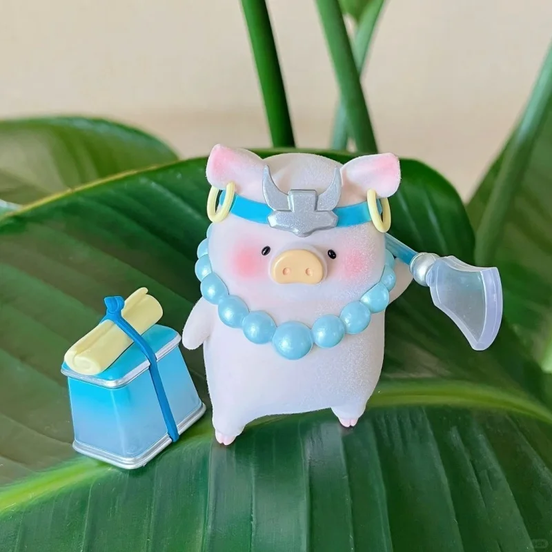 Фото Лидер продаж, оригинальная модель Lulu The Piggy Serie Journey In The West, слепая коробка Kawaii, аниме, настольная игрушка, украшение для девочки, праздничный подарок №4