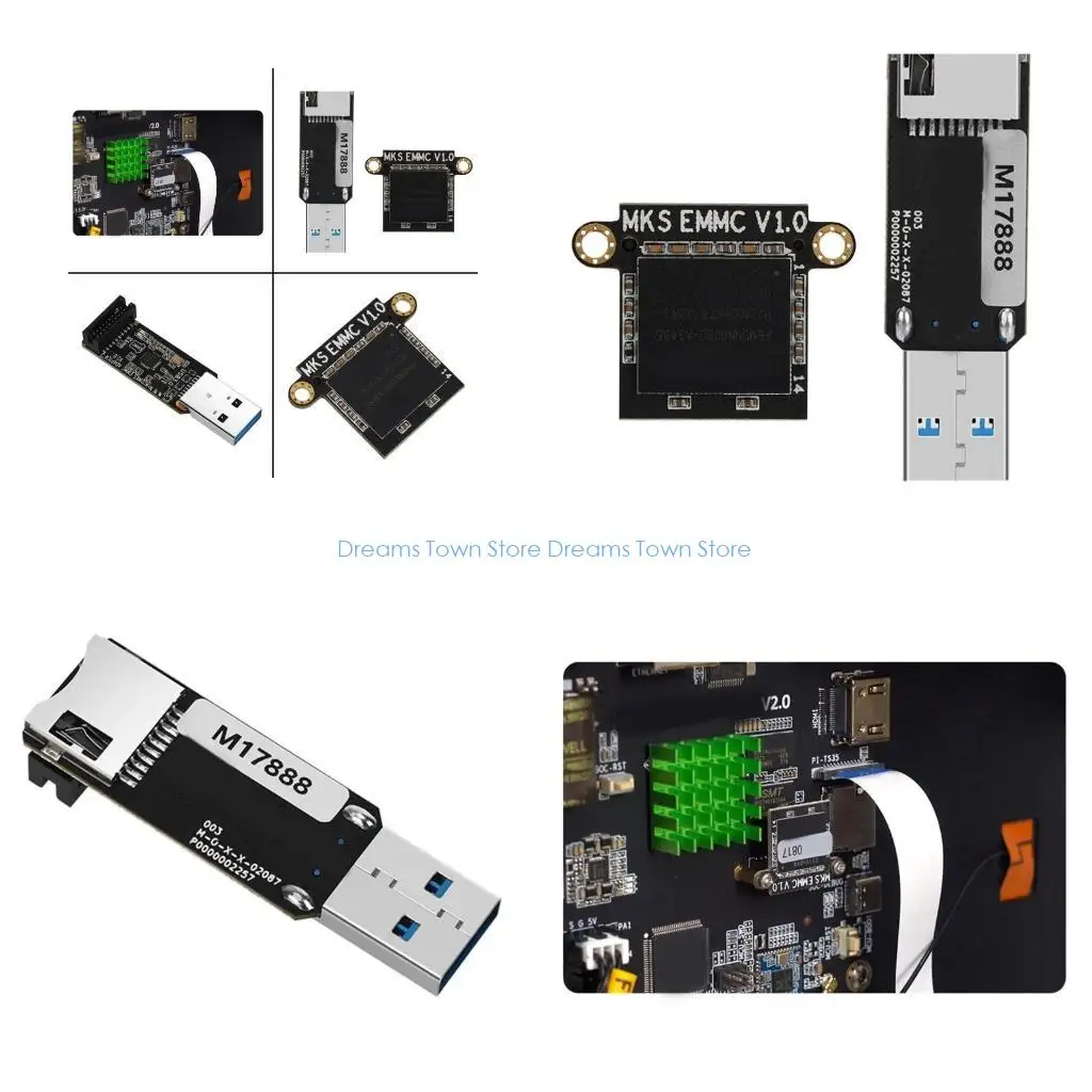 HX6A Access Access Access Access Accest Adapter, USB EMMC Reader, совместимый с расширенным использованием пользовательских