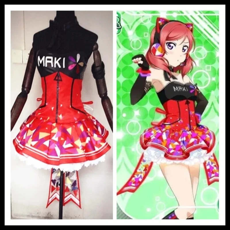 Lovelive Maki Nishikino Minami Kotori Led Fairy Idolized Maid Uniform Awaken Love Live Cyber Хэллоуин Косплей Костюм для женщин (art.: 3920cf3288399) - 3920cf3288399