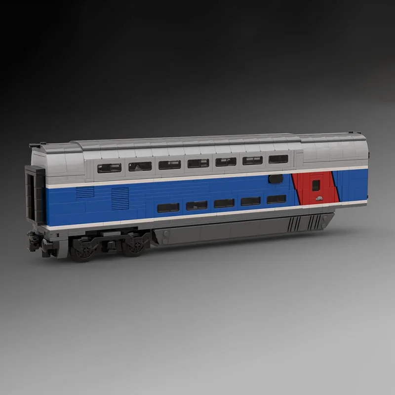 Фото Строительные блоки Moc TGV, дуплексная технология, модульные кирпичи, модель подарков, рождественские игрушки, наборы «сделай сам», сборка №3