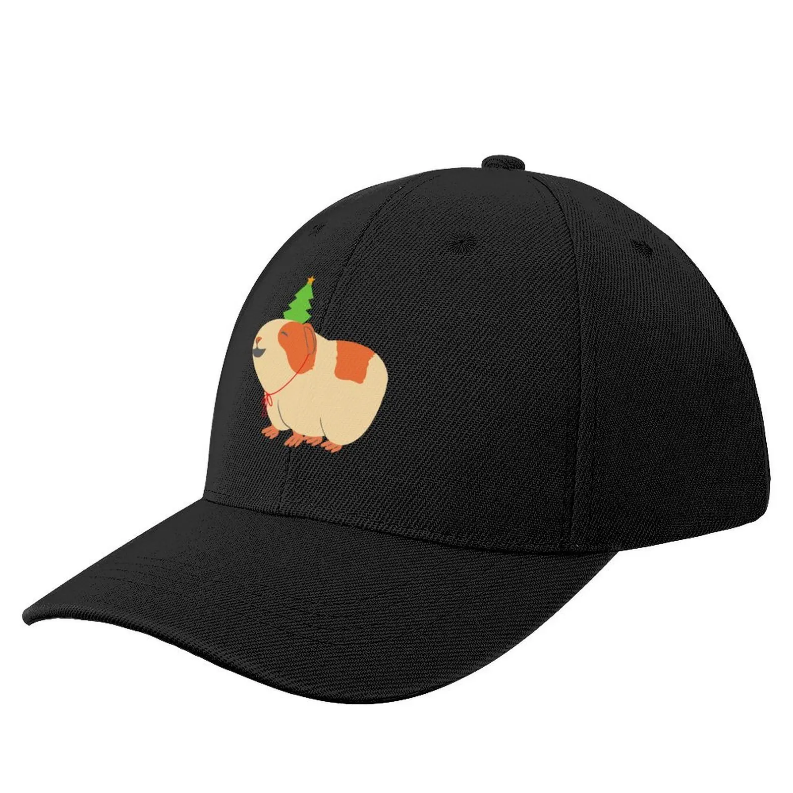 Merry Pigmas Guinea Pig XmasCap Бейсбольная кепка Пляжная сумка каска черная мужская шапка женская