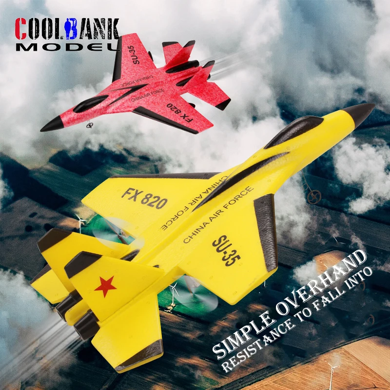 Фото Модель самолета из пенопласта Sukhoi 2CH RC, модель самолета 2,4 ГГц с дистанционным управлением, самолета с фиксированным крылом, игрушки для детей и взрослых, летающий подарок для хобби №1