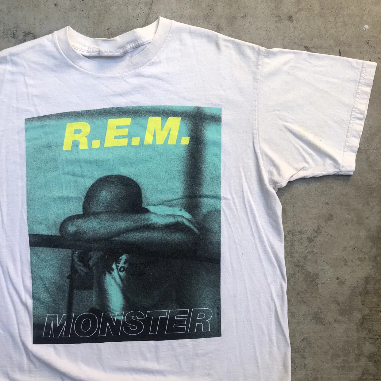 Винтажная хлопковая Футболка REM Tour 80s, размеры от S до 5XL