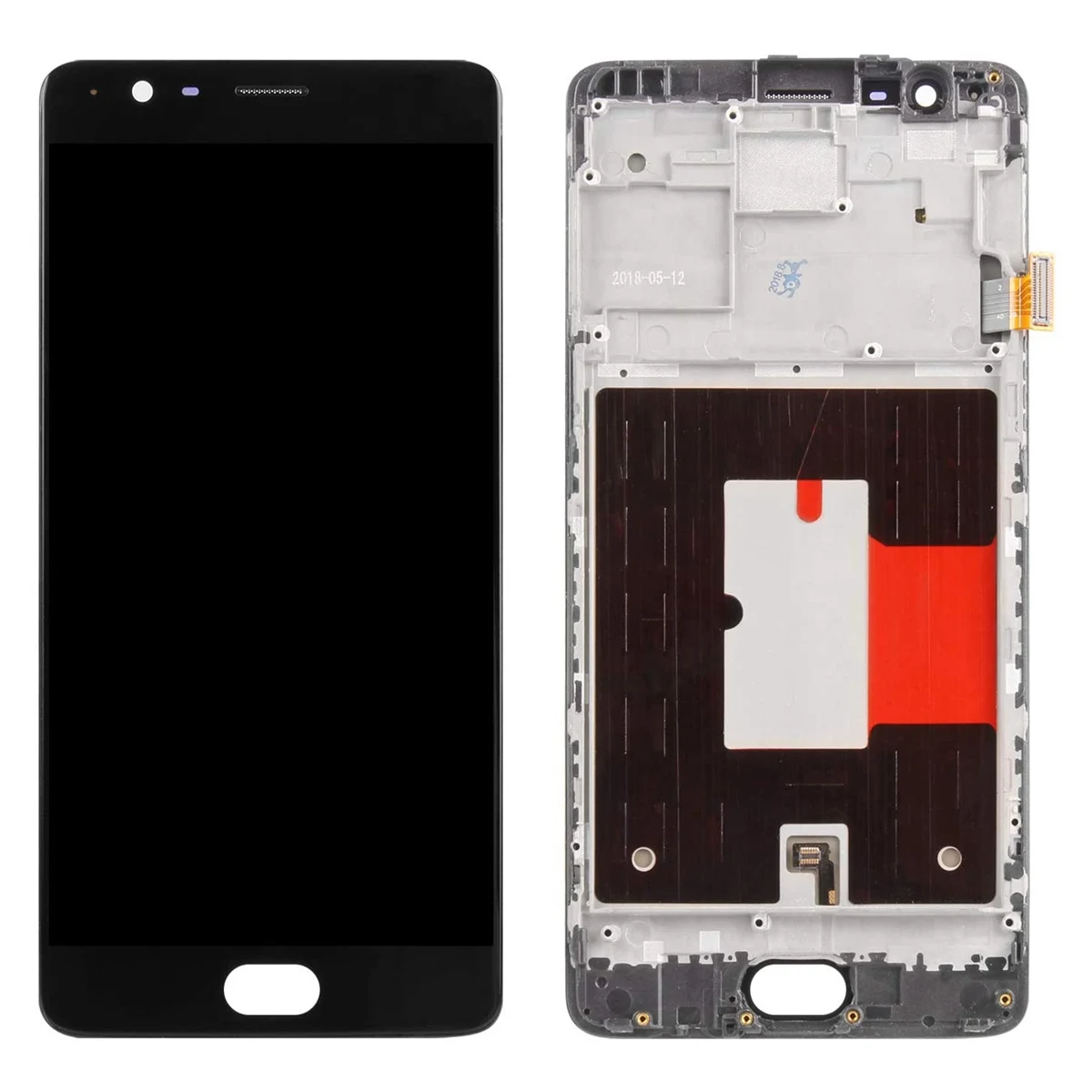 ЖК-дисплей с сенсорным экраном и дигитайзером в сборе для Oneplus 3 3T A3000 1 + 3 1 + 3T с черными инструментами для ремонта с рамкой