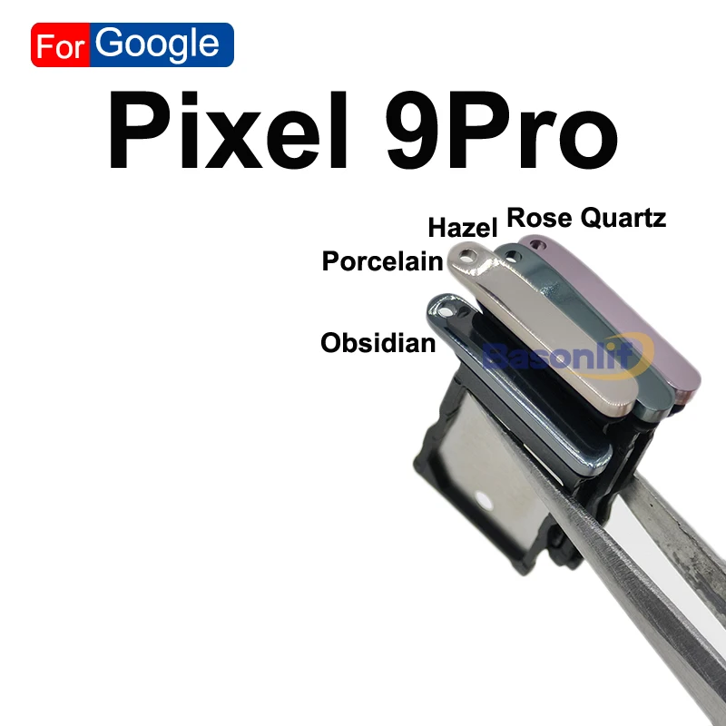 Фото Фарфоровый держатель для SIM-карты Basonlif Obsidian Hazel для Google Pixel 9 9Pro XL 9 PRO, запасные части №4