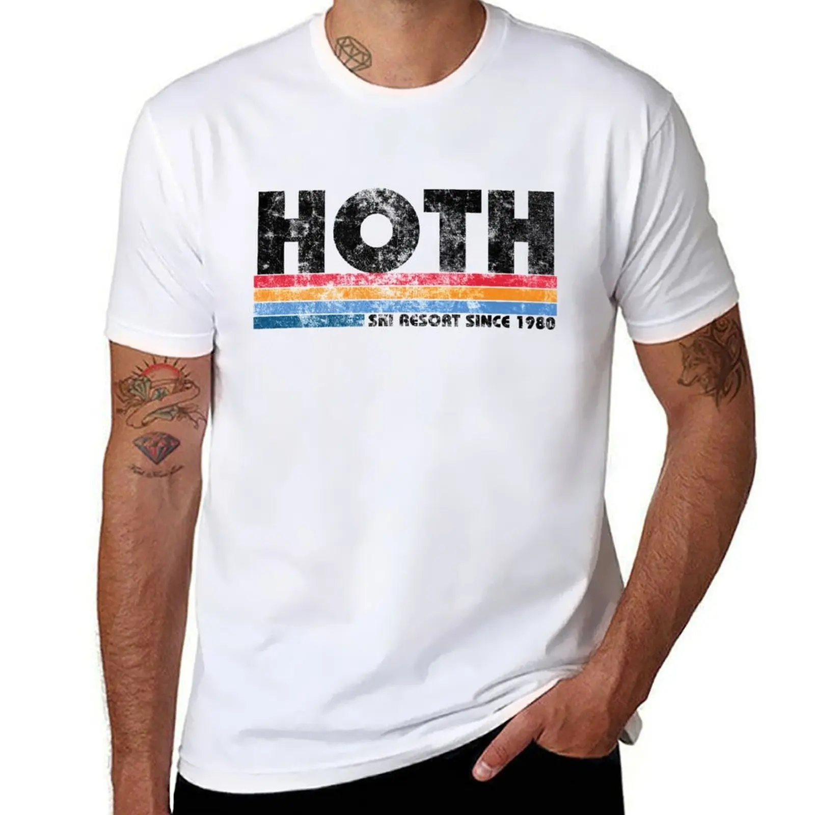 Футболка Hoth, Ski Resort, мужские футболки для мужчин, повседневные футболки для мужчин с графическими машинками