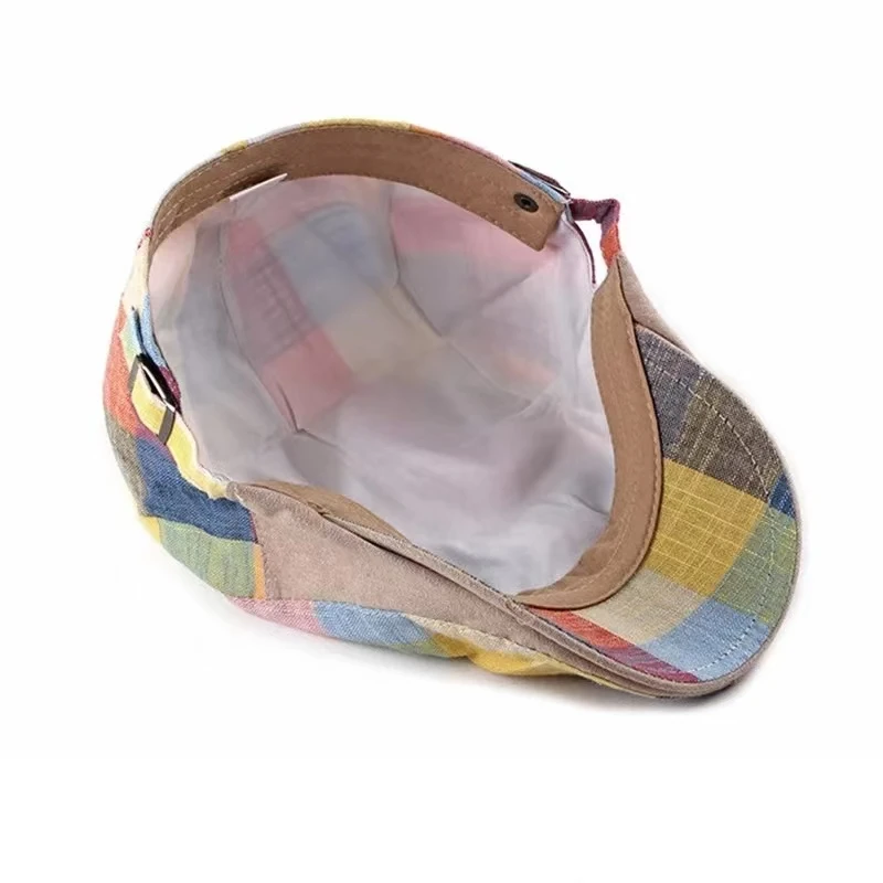 Кепки Lente Zomer Kleur Plaid Krantenverkoper Mannen Katoen Platte Piekte Hoed Vrouwen Schilder Baret Hoeden 05 (art.: 3920cfa50b869) - 3920cfa50b869