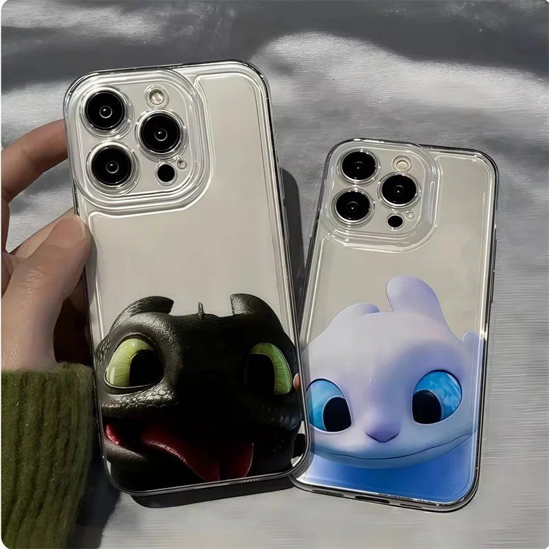 Фото Чехол для телефона «Как приследи драконов» для iPhone 17 Air 16 15 Pro Max 14 11 12 13 Mini XR 16E Прекрасный прозрачный силиконовый чехол №3