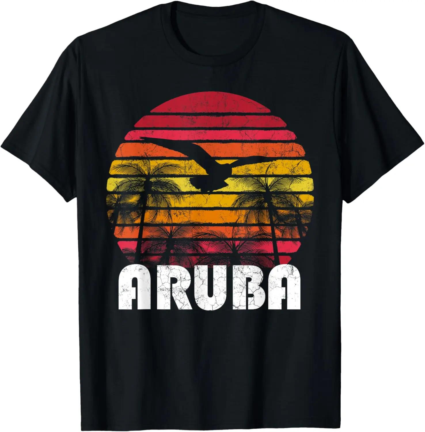 Aruba винтажная ретро тропическая футболка в стиле 70-х 80-х годов для мужчин и женщин в подарок