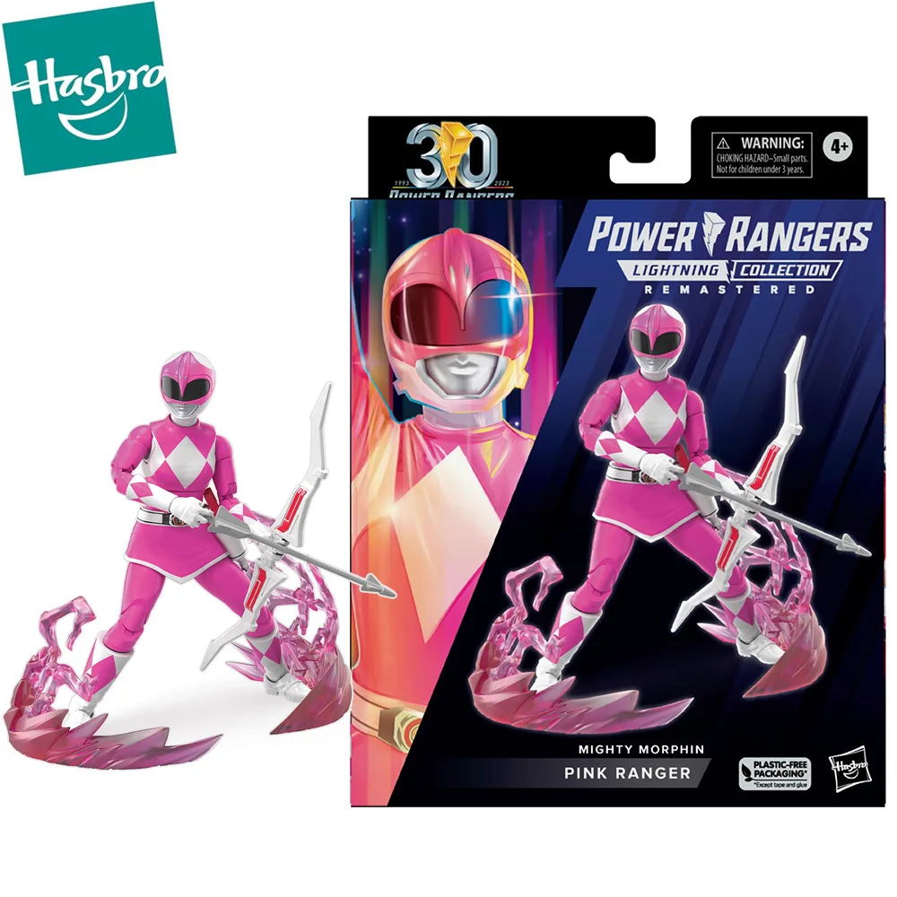 Предварительная продажа фигурки Hasbro Power Ranger 30Th Remastered Mighty Morphin Pink Ranger, Коллекционная модель, игрушки для фанатов, детей