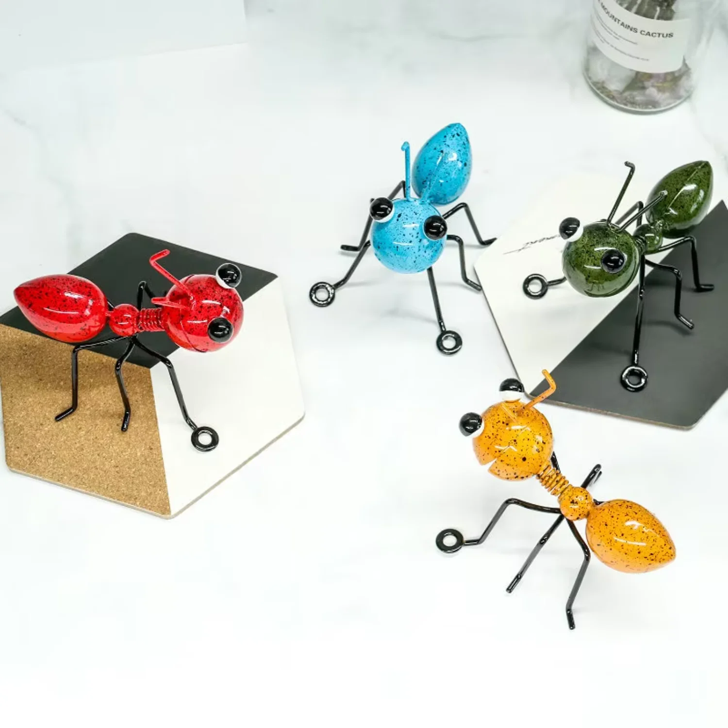 Outdoor 3D Metal Ant Wall Decor  Cute Insect For Indoor Bathroom Kids Room Tree Porch Patio Hanging Decoration