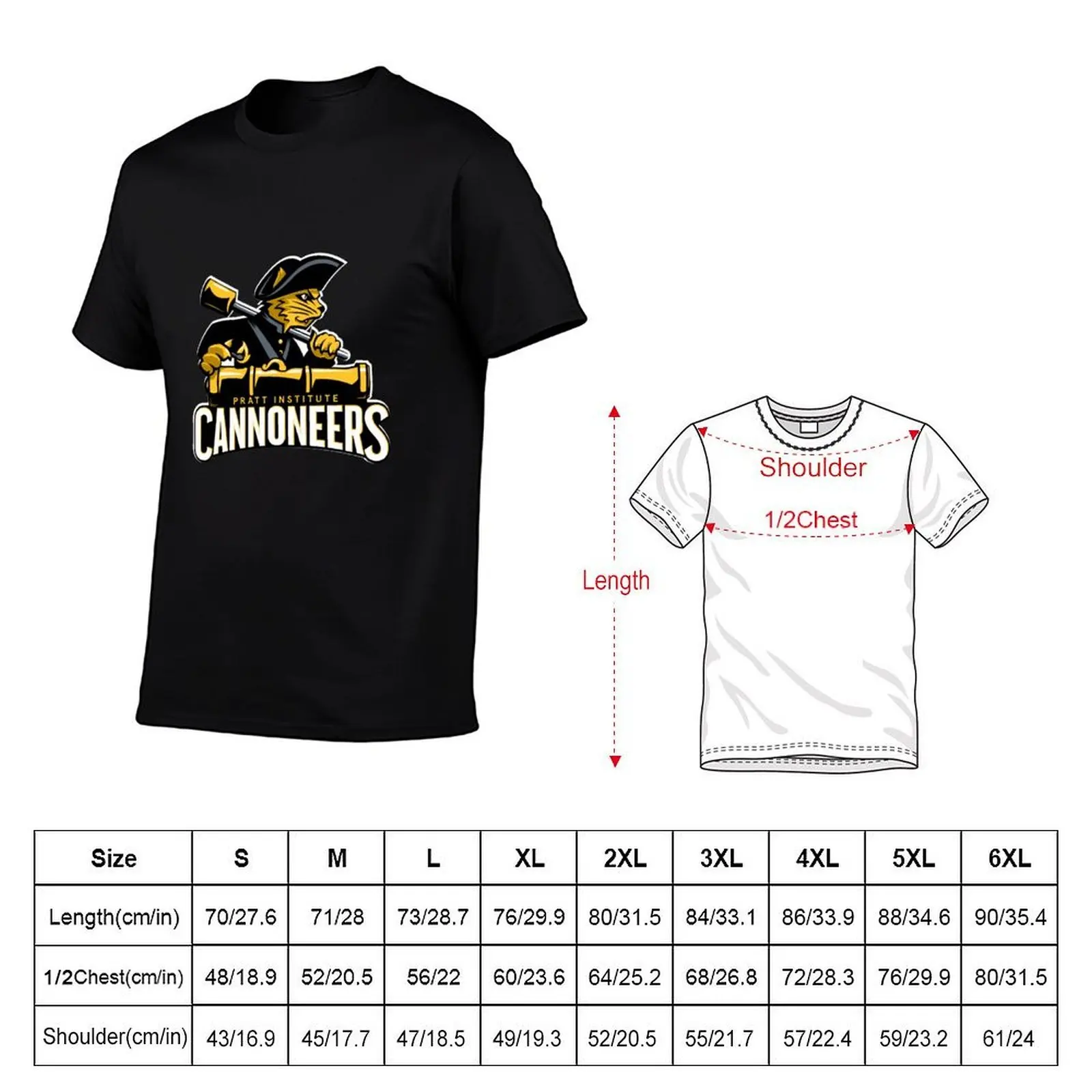 Cannoneers, Pratt Institute, футболка с товаром, футболки для мужчин, забавные хлопковые футболки с рисунком, футболка высокого качества (art.: 3920d25973b79) - 3920d25973b79