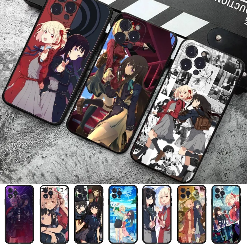 Чехол для телефона Lycoris Recoil Chisato Takina для iPhone 15 14 11 12 13 Mini Pro XS Max 6 7 8 Plus X XR SE 2020