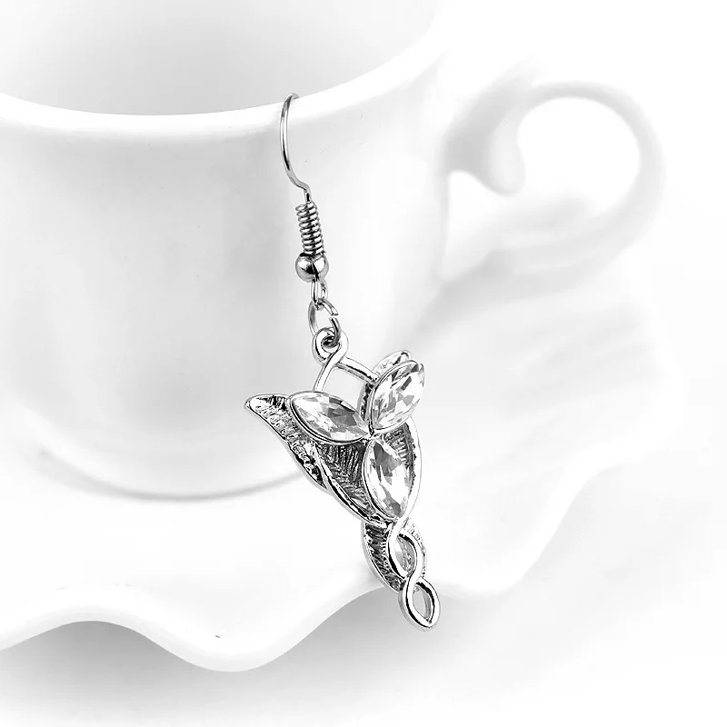 Arwen Evenstar овальные серьги-капли с кристаллами и стразами, посеребренные серьги принцессы для женщин, висячие серьги (art.: 3920cbba2d093) - 3920cbba2d093