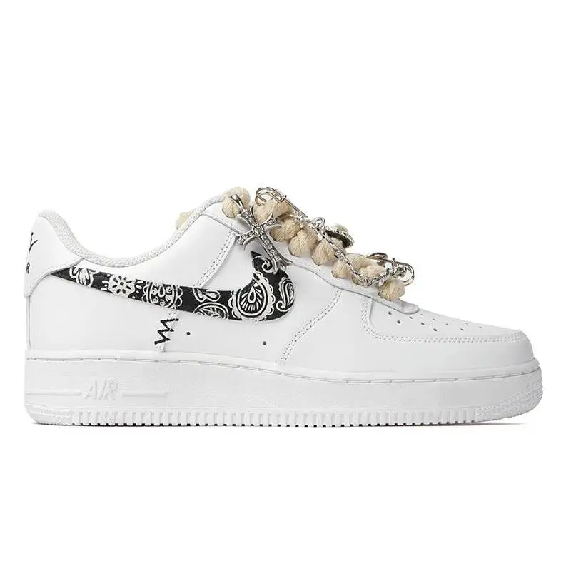 Фото 【Настроить】Nike Air Force 1 Обувь для скейтбординга Женские кроссовки DD8959-100 №4