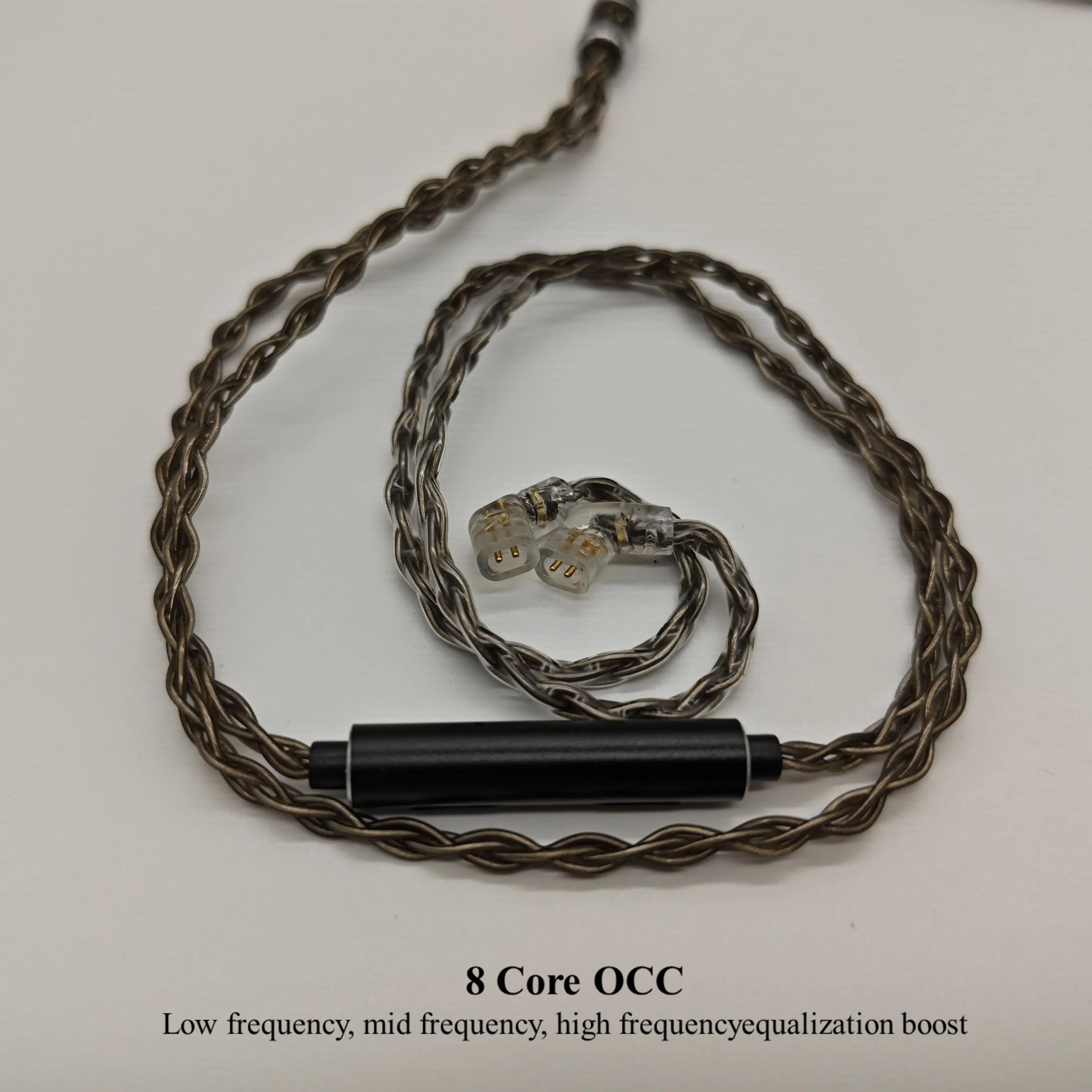 Фото QDC 8-ядерные наушники OCC Серебряный смешанный обновленный кабель провод для наушников для QDC Uranus V3 V14 Anole V6 VX FUSION STUDIO 3,5 с микрофоном №5
