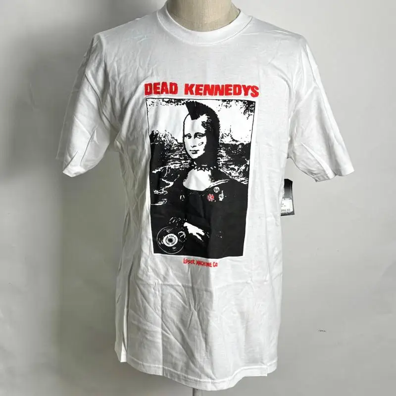 Мужская футболка Loser Machine X Dead Kennedys Fine Art, белая, размер L, Nwt, Мона Лиза