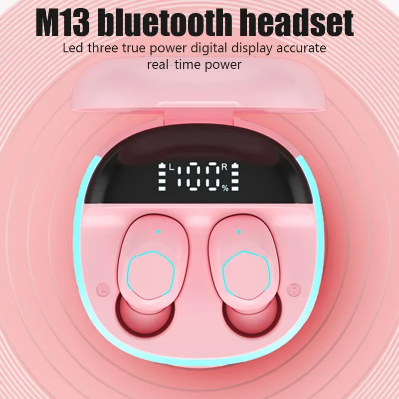 Фото TWS-наушники M13 с поддержкой Bluetooth 5,2 и микрофоном №4