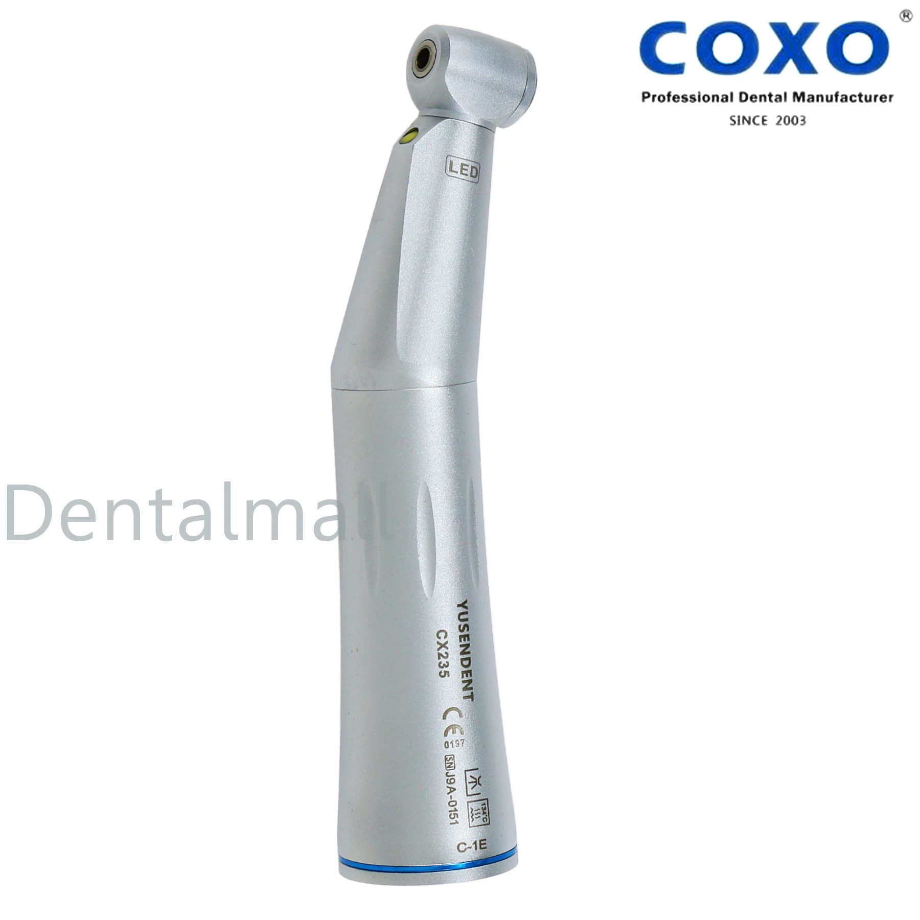 Фото COXO Dental 1:1 низкоскоростной наконечник, угловой прямой внутренний водный канал, пневматический двигатель, 4 отверстия, совместимый с NSK №2