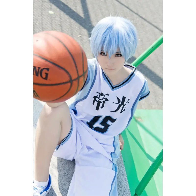 Фото Парики для косплея Kuroko no Basuke Seirin Kuroko Tetsuya, мужские и женские короткие синтетические волосы, Искусственные парики №2