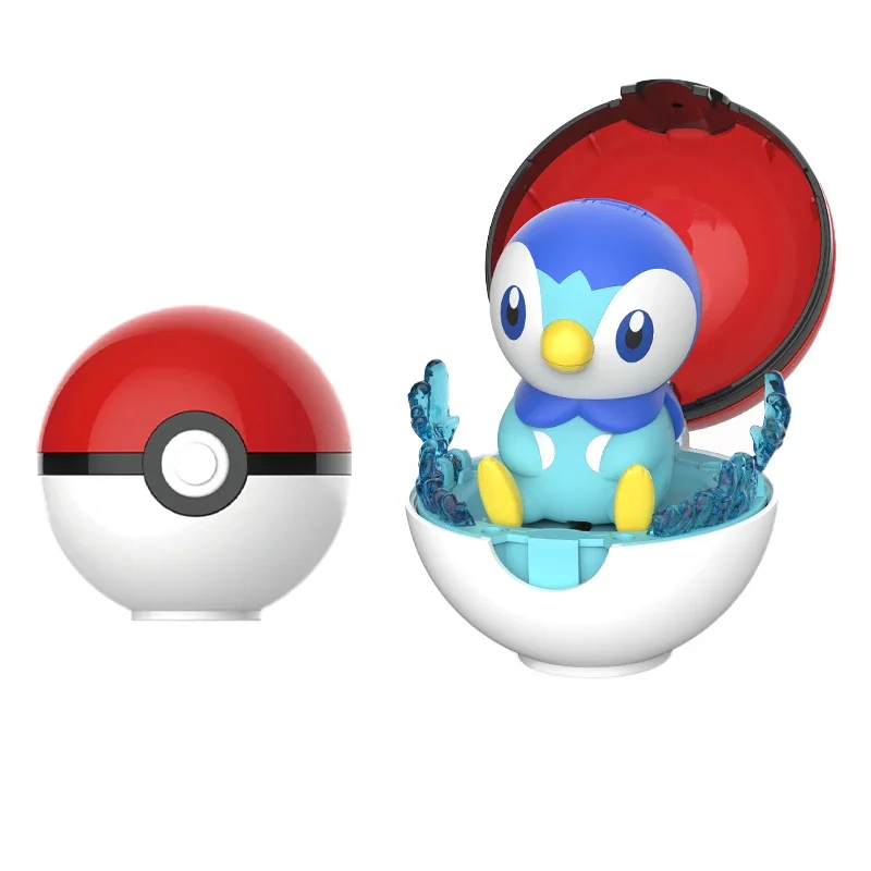 Фото 12-стильная фигурка покемона с мячом Bulbasaur Eevee Squirtle Pikachu Piplup Scorbunny Cubone Mimikyu Jigglypuff Elf Pokeball Игрушечная кукла №3