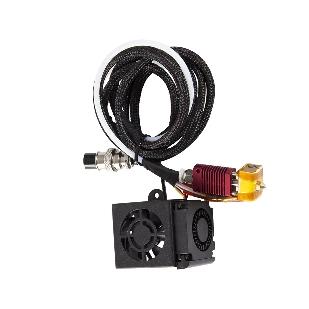 Для Creality 3D CR-10S Полностью собранный комплект экструдера CR-10 Hotend в сборе Полный комплект сопел Полный собранный комплект экструдера Крышка вентилятора 3