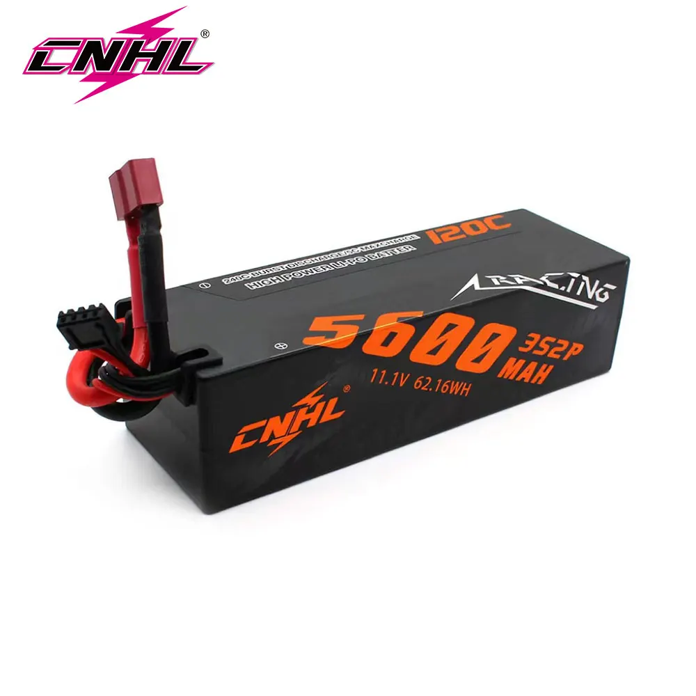 CNHL 3S 11,1 V литий-полимерная батарея 5600mAh 120C жесткая деталь с T Deans EC5 штепсельная Вилка для радиоуправляемого автомобиля лодки семейного грузовика автомобиля багги