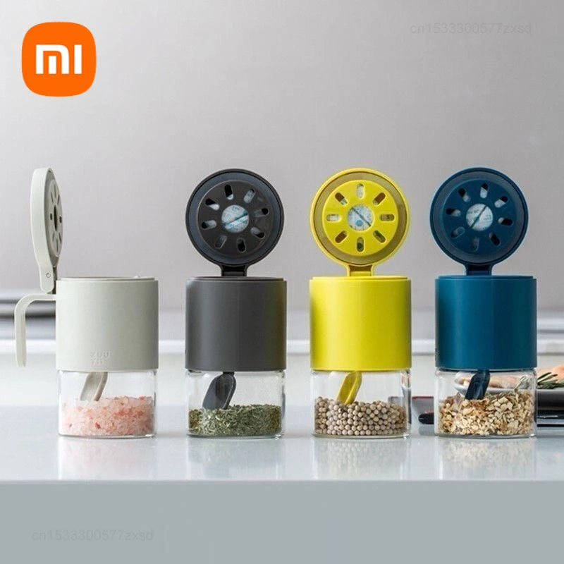 Новая банка для специй Xiaomi Zuutii, влагостойкая коробка для приправ, бытовые банки для приправ, кухонные контейнеры для хранения гаджетов с ложками