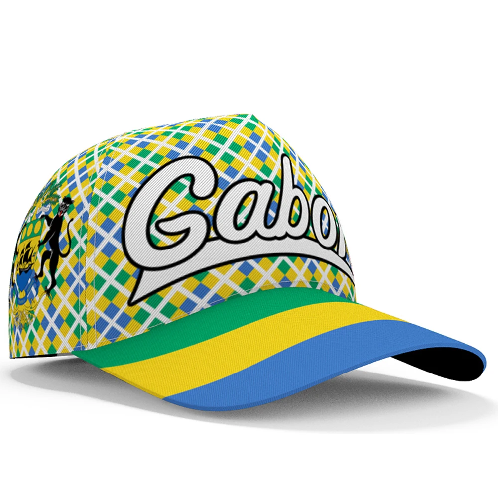 Бейсбольная кепка Gabon, индивидуальный заказ, логотип команды, фотошляпы, шляпы Gab Country Travel, французская нация, флаг Гаконского, головные уборы Gabonaise