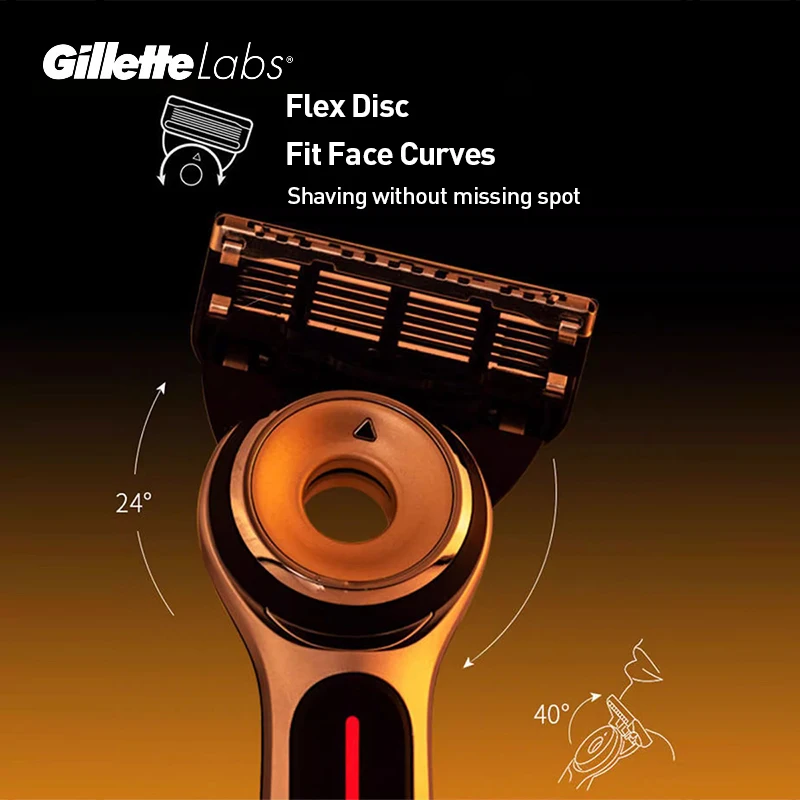 Бритва с подогревом Gillette Lab Series, 5-слойное лезвие, ручная бритва, смягчающая борода для более гладкого бритья, удобная бритва для мужчин (art.: 3920cd4da2d29) - 3920cd4da2d29