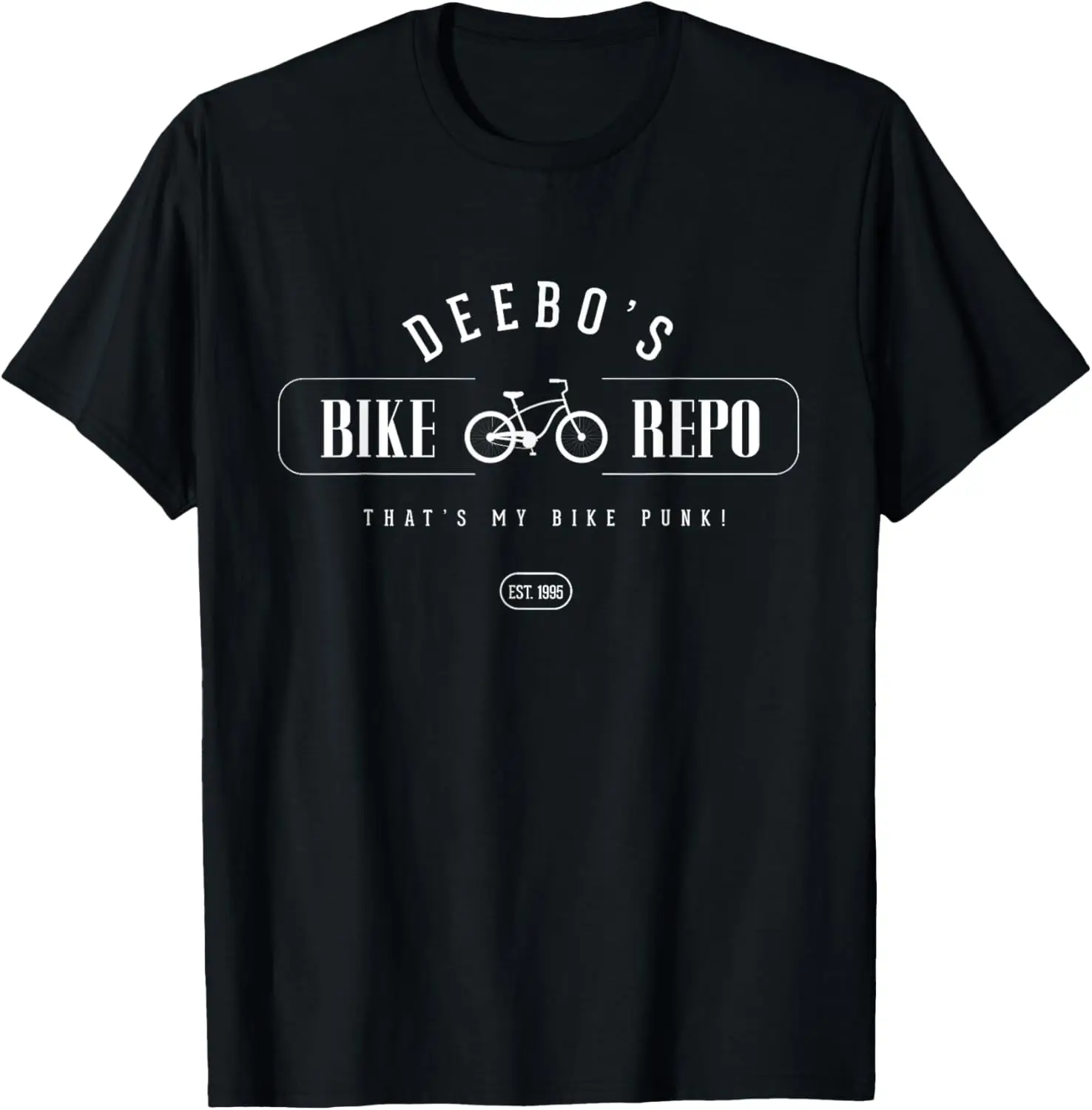 Deebo's Bike Repo — «Тет мой велосипед-панк!» Эст. 1995-футболка