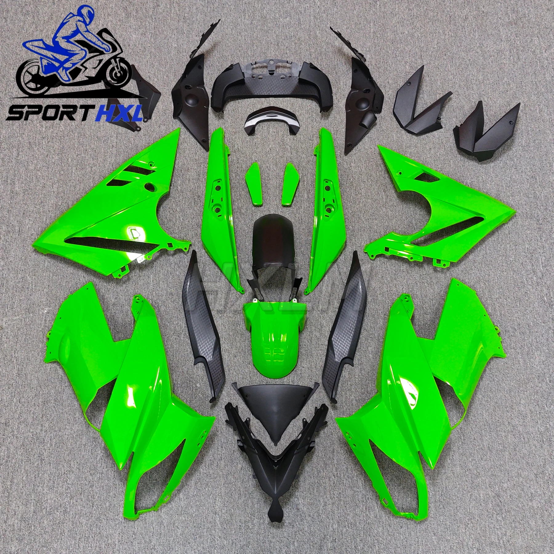 Комплект обтекателя мотоцикла из АБС-пластика для ER6F NINJA 650 2009 2010 2011, комплект обтекателя для литья под давлением, черный