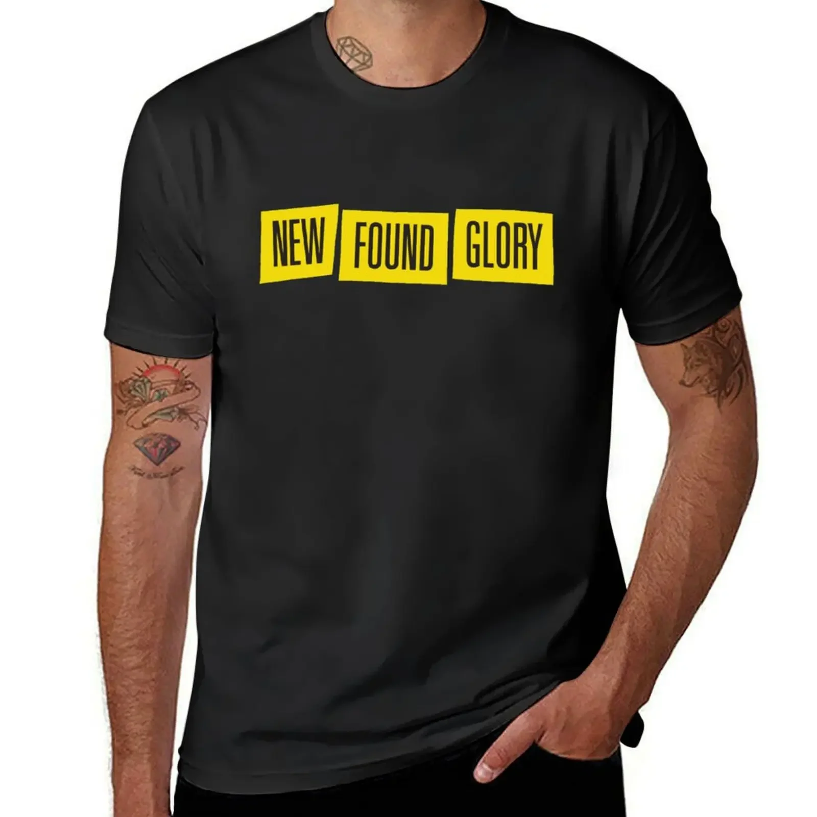 Самая популярная музыкальная рок-группа с логотипом NFG New Found Glory Discopunkhead, трендовая футболка с продавцом, мужская футболка, простые футболки для мужчин