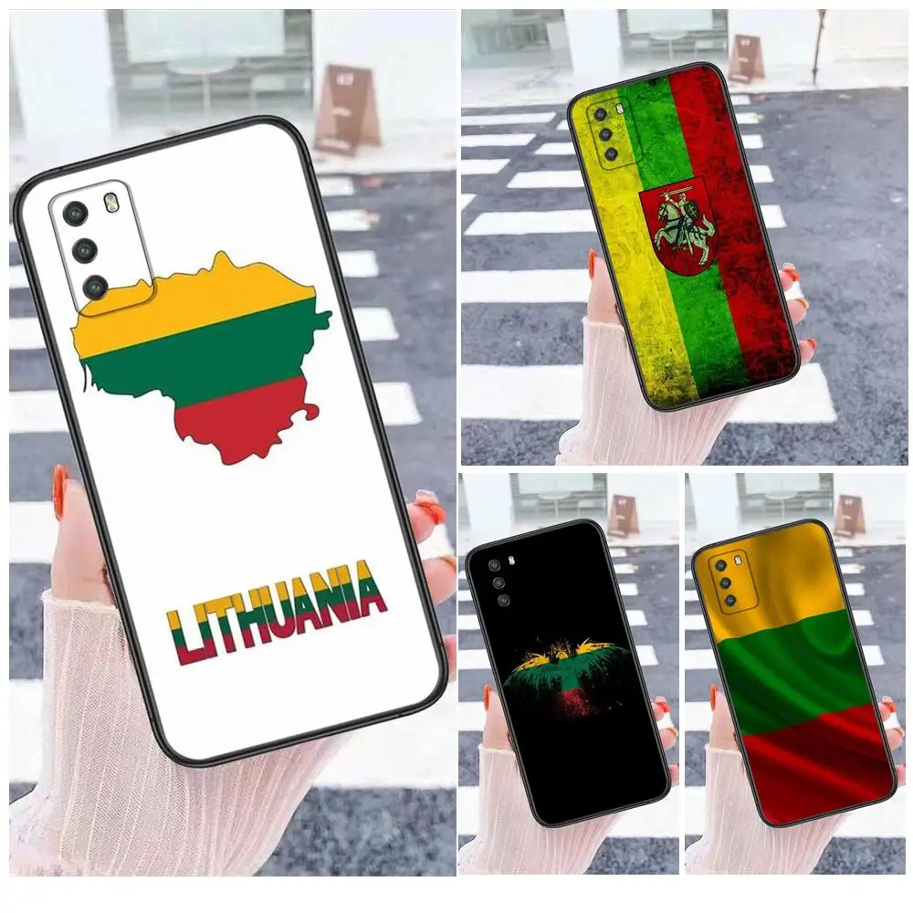 Черный чехол из ТПУ, литовый флаг для OnePlus 5T 6T 7 7T 8 8T 9 Nord CE N100 N10 Pro 5G Nokia