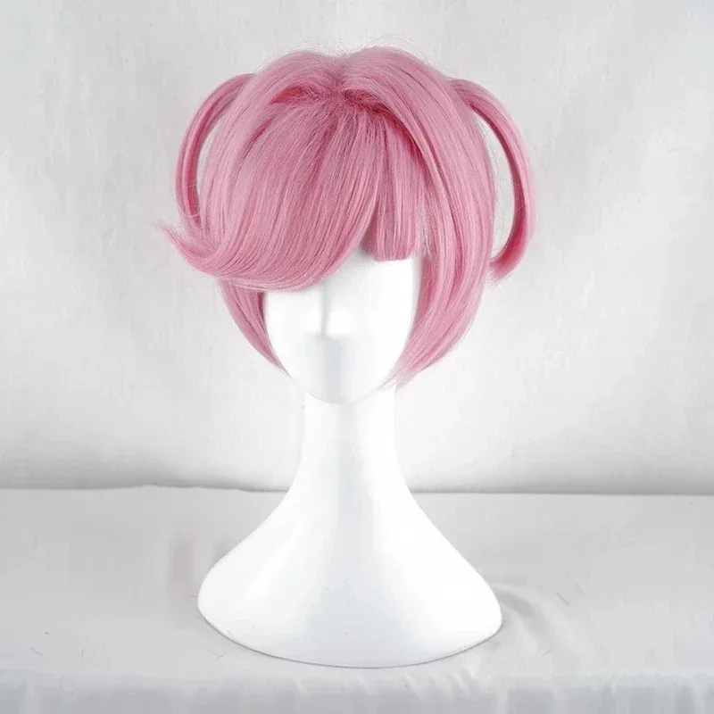 Игра DDLC Doki Literature Club Natsuki Парики Розовые Короткие Для Женщин Лидер продаж Вечерние Волосы Косплей Костюм Парик Кепка NM21