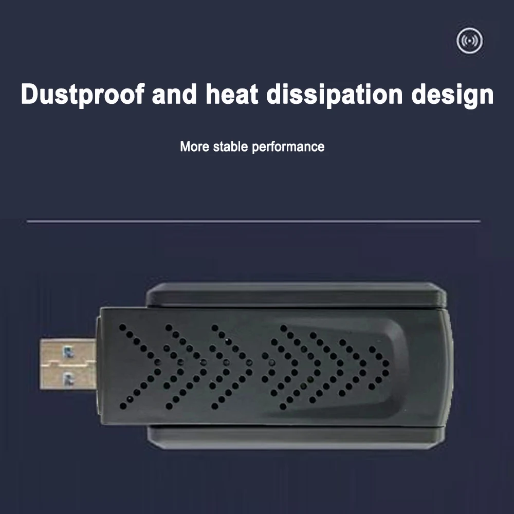 Беспроводная сетевая USB-карта 1200 м, двухдиапазонный антенный адаптер 5 ГГц 2,4 ГГц, Lan-адаптер для Windows Mac, настольного ноутбука, ПК (art.: 3920c2bafa3c5) - 3920c2bafa3c5