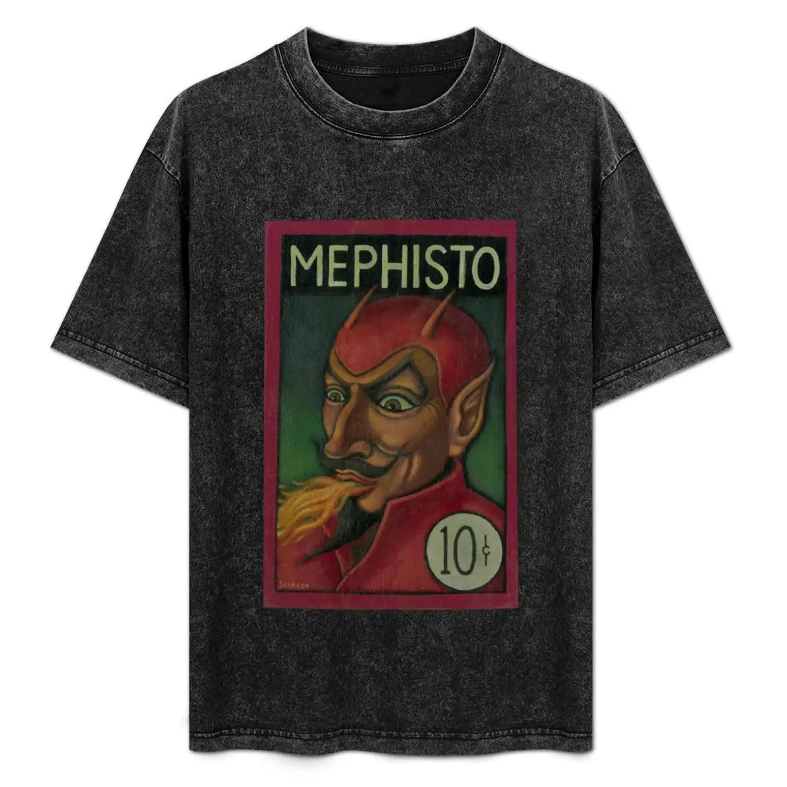 Футболка Mephisto для мальчиков, белая одежда в стиле аниме, мужская футболка с животным принтом для мальчиков по индивидуальному заказу Мужская одежда
