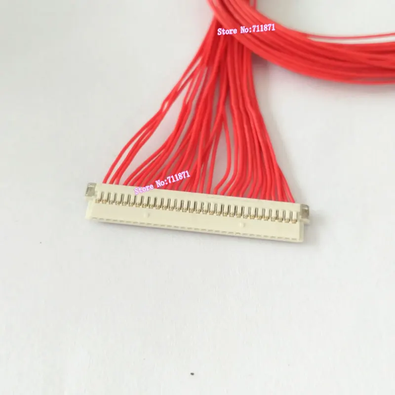 Фото DIY 30-контактный кабель для экрана DF19 Custom Screen Line 30P 30-контактный DF19-30S-1C до 2,0 шага LVDS 1-канальный 2-канальный 6-битный 8-битный провод для ЖК-экрана DF19 30P №3