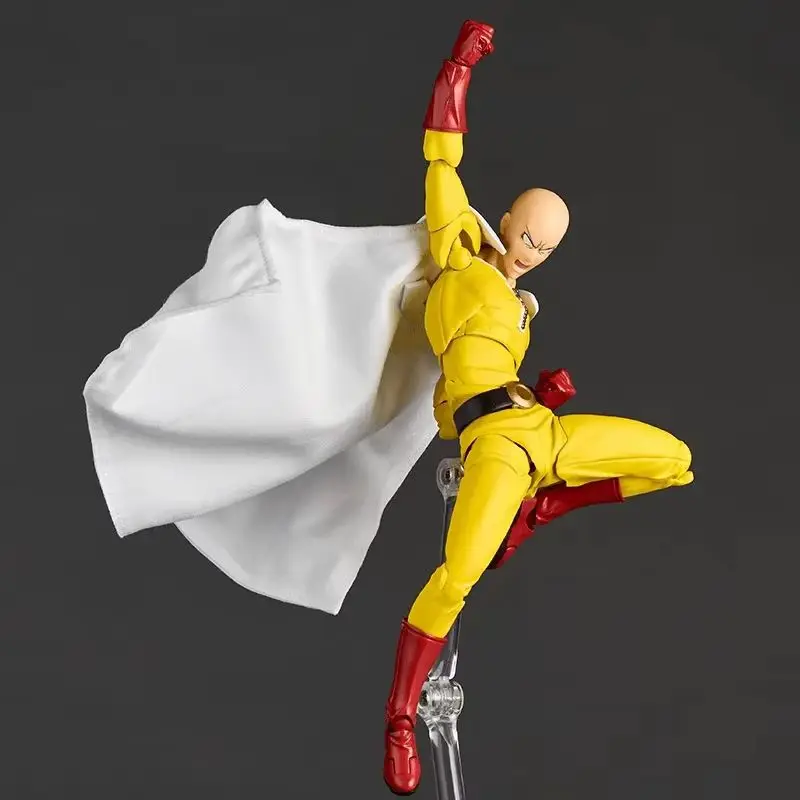 Горячий оригинальный Kaiyodo One Punch Man Saitama Amazing Yamaguchi Revoltech Saitama Аниме Коллекция Фигурки Модель Игрушки Подарок