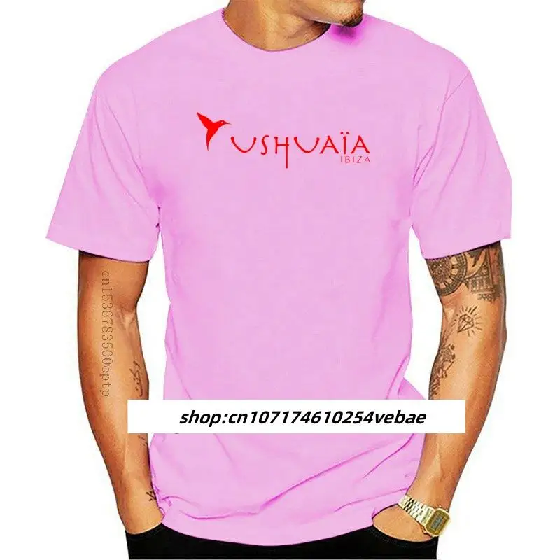 Фото Новая футболка USHUAIA IBIZA TANZ, Испания, диско, космос, женская футболка, Harajuku, топы, модная классическая женская футболка, подарок, бесплатная доставка №1
