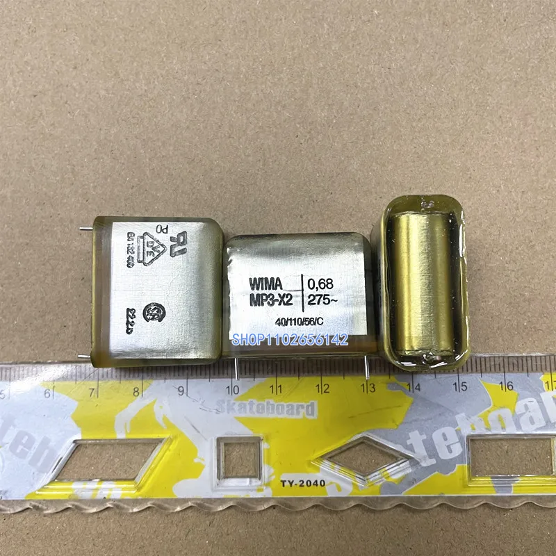 Фото 2 шт. WIMA MP3-X2 0,1 мкФ 0,22 мкФ 0,47 мкФ 0,68 мкФ 1 мкФ 275 В переменного тока защитный пленочный конденсатор 0U1 275 ~ 275 В переменного тока 0,1 мкФ 470NF 0,22 мкФ 104 MPX21W3100 №4