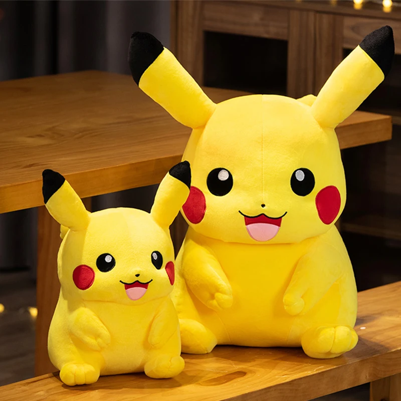 Горячая 30 см Покемон Пикачу желтая мягкая кукла-подушка мультфильм Kawaii аниме плюшевые игрушки креативные подарки на день рождения для декора детской комнаты