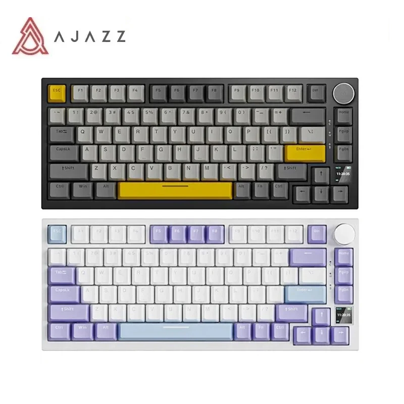 Клавиатура Ajazz Ak820 Pro Механическая игровая трехрежимная с поддержкой Bluetooth 75%/5,1 ГГц