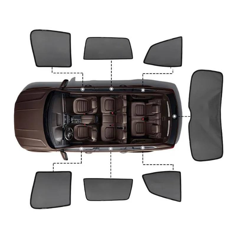 Для Land Cruiser Prado J250 2024-2025 магнитный автомобильный солнцезащитный козырек, солнцезащитный козырек на боковое окно, сетчатая занавеска, солнцезащитный крем, изоляционный козырек